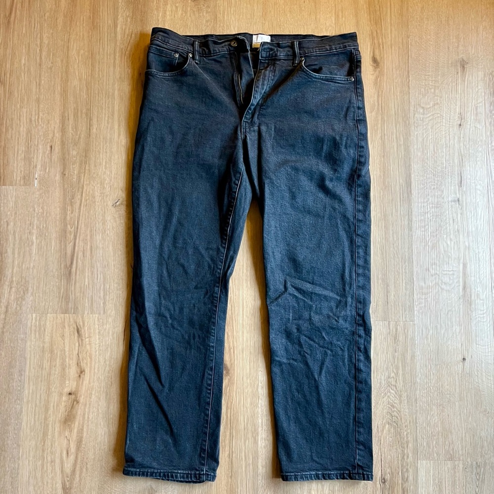 Black Mutual Weave Jeans, Size 38Wx32L